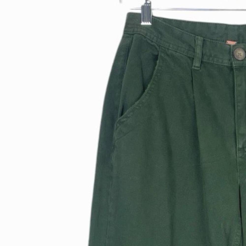 Free People Cya Later Skate Trouser Pants Forest Green Size 0 NWT - Picture 4 of 11